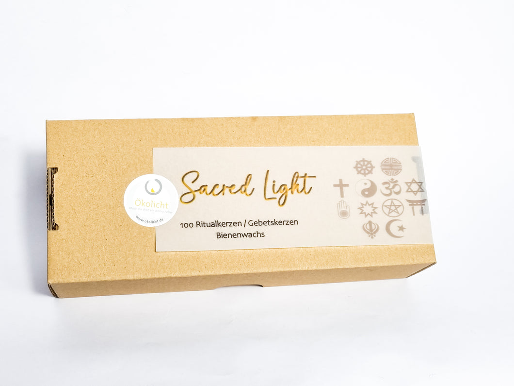 Sacred light - Nachfüllpack 100 Ritualkerzen