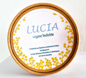 Lucia - vegane Teelichte